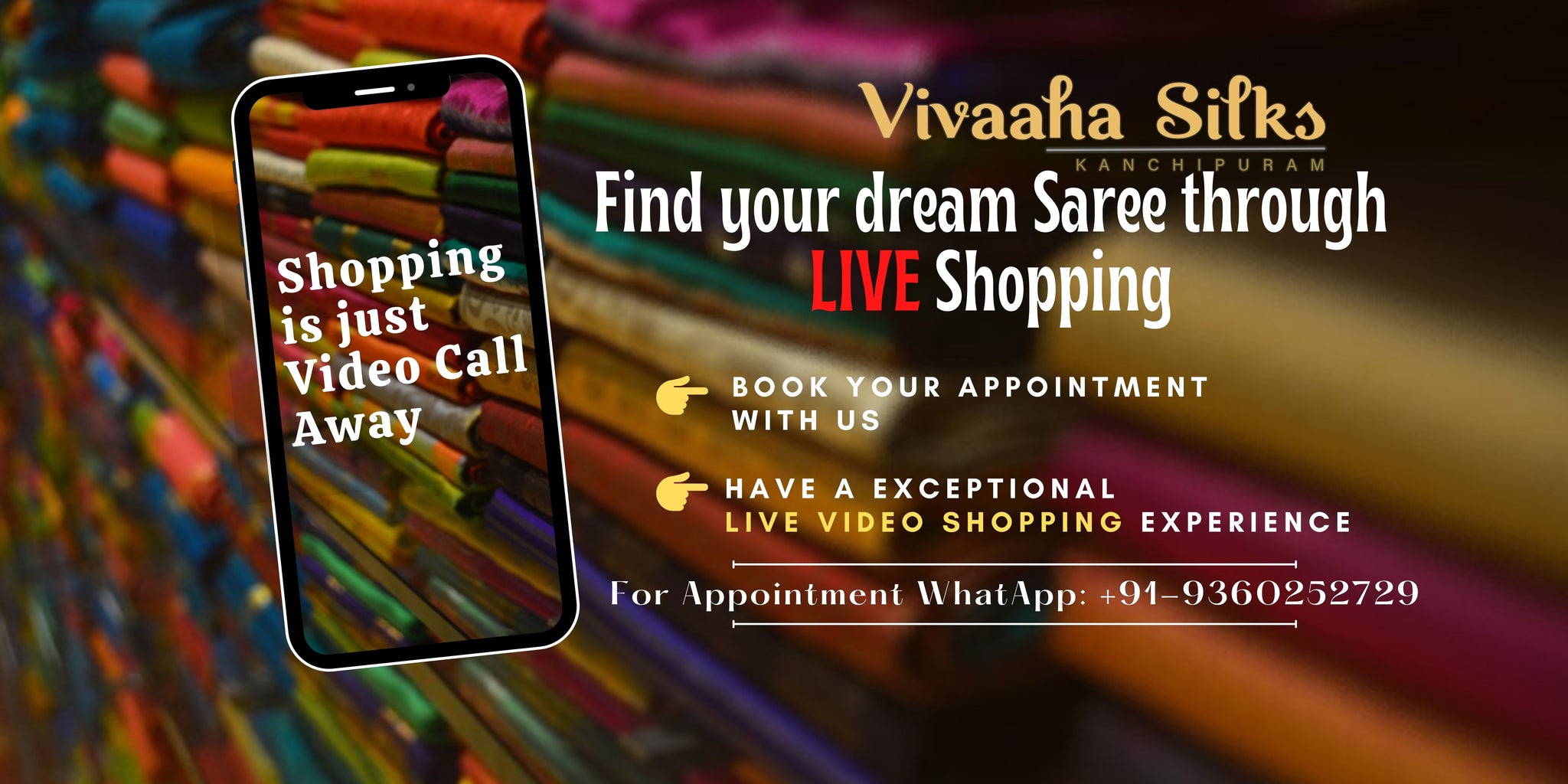 Kanchipuram Silk Saree Video Call Shopping