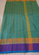 Load image into Gallery viewer, Teal Green Color Kanchi Cotton Saree - Vivaaha Silks & Sarees