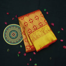 Load image into Gallery viewer, Chili Red Bridal Silk Saree with Chakaram Butta - Vivaaha Silks - Vivaaha Silks & Sarees