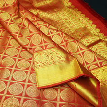 Load image into Gallery viewer, Chili Red Bridal Silk Saree with Chakaram Butta - Vivaaha Silks - Vivaaha Silks & Sarees