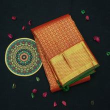 Load image into Gallery viewer, Chilli Red Bridal Kanjivaram Silk Saree with Lakshadeepam Butta - Vivaaha Silks & Sarees