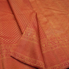 Load image into Gallery viewer, Crimson Red Bridal Kanchipuram Silk Sari with Antique design in Pure Gold Zari - Vivaaha Silks & Sarees