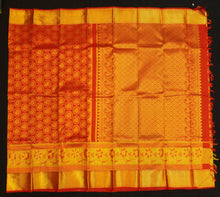 Load image into Gallery viewer, Chilli Red Kanjivaram Bridal Silk Saree with Dual Border Design - Vivaaha Silks & Sarees