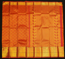 Load image into Gallery viewer, Chilli Red Bridal Kanchipuram Pattu Saree with Dual Border Design - Vivaaha Silks & Sarees