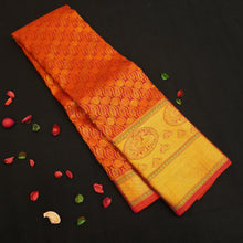 Load image into Gallery viewer, Chilli Red Bridal Kanchipuram Pattu Saree with Dual Border Design - Vivaaha Silks & Sarees