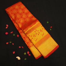 Load image into Gallery viewer, Chilli Red Kanjivaram Bridal Silk Saree with Dual Border Design - Vivaaha Silks & Sarees