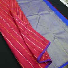 Load image into Gallery viewer, Red Borderless Saree in Kanchipuram Silks | Vivaahasilks.com - Vivaaha Silks & Sarees