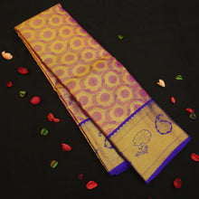 Load image into Gallery viewer, Pink with Full Gold Tissue Kanjivaram Silk Saree - Exclusive Bridal Collections - Vivaaha Silks & Sarees