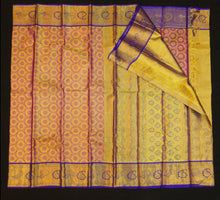 Load image into Gallery viewer, Pink with Full Gold Tissue Kanjivaram Silk Saree - Exclusive Bridal Collections - Vivaaha Silks & Sarees