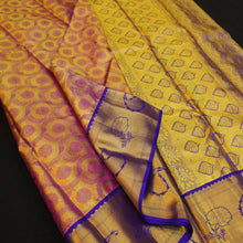 Load image into Gallery viewer, Pink with Full Gold Tissue Kanjivaram Silk Saree - Exclusive Bridal Collections - Vivaaha Silks & Sarees