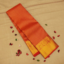 Load image into Gallery viewer, Red Kanchipuram Silk Saree with Brocade Design - Vivaaha Silks & Sarees