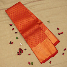 Load image into Gallery viewer, Timeless Beauty Red Kanchipuram Silk Saree in Copper Zari - Vivaaha Silks & Sarees