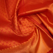 Load image into Gallery viewer, Timeless Beauty Red Kanchipuram Silk Saree in Copper Zari - Vivaaha Silks & Sarees