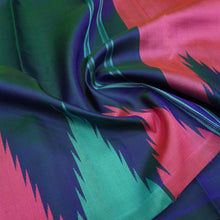 Load image into Gallery viewer, Multi-Color Temple Border Kanchipuram Silk Saree in Peacock Blue - Vivaaha Silks & Sarees
