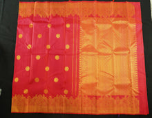 Load image into Gallery viewer, Turning Border Kanchipuram Silk Saree in Red with Gold Zari - Vivaaha Silks & Sarees