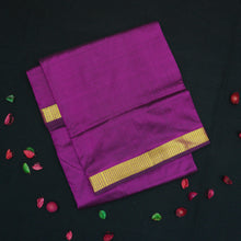 Load image into Gallery viewer, 10-Yard Kanchipuram Silk Saree in Magenta Color - Madisar - Vivaaha Silks & Sarees