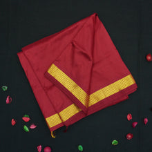 Load image into Gallery viewer, Madisar Saree - Maroon Kanjivaram Pure Silk Saree - Vivaaha Silks & Sarees