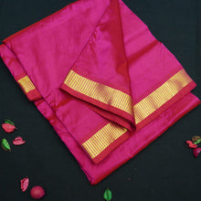 Load image into Gallery viewer, Pink Kanchipuram Silk Saree - 9 Yard Saree - Vivaaha Silks & Sarees