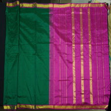 Load image into Gallery viewer, Bottle Green Kanchipuram Silk Saree - 9 Yard Saree - Vivaaha Silks & Sarees