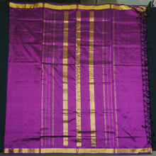 Load image into Gallery viewer, 10-Yard Kanchipuram Silk Saree in Magenta Color - Madisar - Vivaaha Silks & Sarees