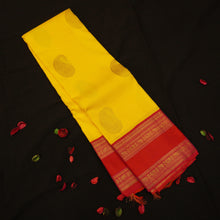 Load image into Gallery viewer, Golden Yellow Kancheepuram Silk Saree Pure Gold Zari - Vivaaha Silks & Sarees