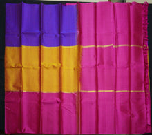 Load image into Gallery viewer, Mustard Yellow Muppagam Kanchipuram Silk Saree - Vivaaha Silks & Sarees
