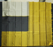 Load image into Gallery viewer, Black Muppagam Kanjivaram Silk Saree - Vivaaha Silks & Sarees