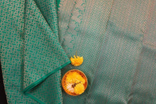 Load image into Gallery viewer, Half & Half Kanchipuram Silk Saree in Teal Blue with Jaquard design - Vivaaha Silks & Sarees