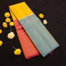 Load image into Gallery viewer, Yellow Mubbagam Kanchipuram Silk Saree - Vivaaha Silks & Sarees