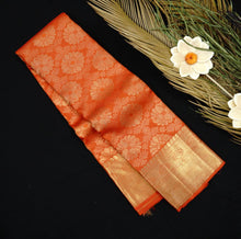 Load image into Gallery viewer, Chilli Red Jaal Jacquard Bridal Kanchipuram Silk Saree - Vivaaha Silks & Sarees