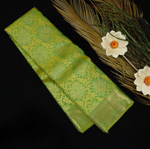 Load image into Gallery viewer, Sheen Green Jacquard Bridal Kanchipuram Pure Zari Silk Saree - Vivaaha Silks & Sarees