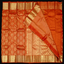 Load image into Gallery viewer, Chilli Red Jaal Jacquard Bridal Kanchipuram Silk Saree - Vivaaha Silks & Sarees