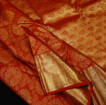 Load image into Gallery viewer, Chilli Red Jaal Jacquard Bridal Kanchipuram Silk Saree - Vivaaha Silks & Sarees