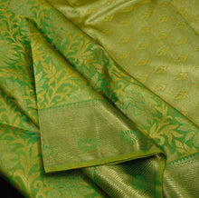 Load image into Gallery viewer, Sheen Green Jacquard Bridal Kanchipuram Pure Zari Silk Saree - Vivaaha Silks & Sarees