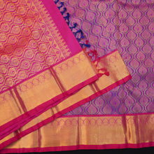 Load image into Gallery viewer, Purple Bridal Kanchipuram Silk Saree Pure Gold Zari - Vivaaha Silks & Sarees