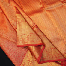 Load image into Gallery viewer, Red Bridal Kanchipuram Silk Saree Pure Gold Zari - Vivaaha Silks & Sarees