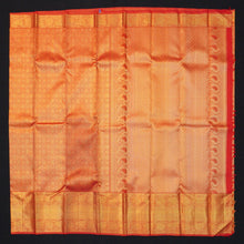 Load image into Gallery viewer, Red Bridal Kanchipuram Silk Saree Pure Gold Zari - Vivaaha Silks & Sarees