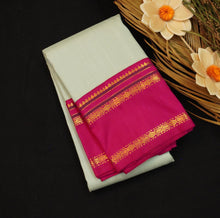 Load image into Gallery viewer, Baby Blue Korvai Border Kanchipuram Silk Saree - Vivaaha Silks & Sarees