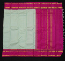 Load image into Gallery viewer, Baby Blue Korvai Border Kanchipuram Silk Saree - Vivaaha Silks & Sarees