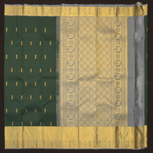 Load image into Gallery viewer, Bottle Green Traditional Kanchipuram Silk Saree - Vivaaha Silks & Sarees