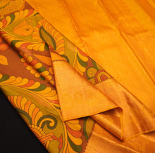 Load image into Gallery viewer, Digital Pen Kalamkari Kanchipuram Silk Saree in Brick Red Color - Vivaaha Silks & Sarees