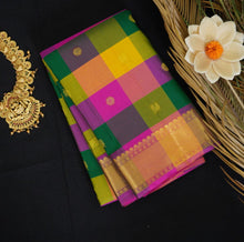 Load image into Gallery viewer, Palum Pazhamum Kanchipuram Silk Saree in Gold Zari - Vivaaha Silks & Sarees
