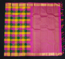 Load image into Gallery viewer, Palum Pazhamum Kanchipuram Silk Saree in Gold Zari - Vivaaha Silks & Sarees