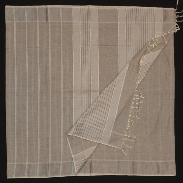 Steel Gray Handloom Linen Cotton Saree - Vivaaha Silks & Sarees