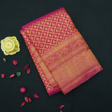 Load image into Gallery viewer, Rani Pink Kanchipuram Silk Saree Self Jacquard - Vivaaha Silks & Sarees