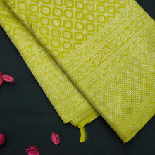 Load image into Gallery viewer, Pastel Green Color Kanchipuram Silk Saree Self Jacquard - Vivaaha Silks & Sarees