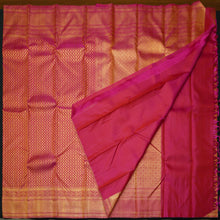 Load image into Gallery viewer, Rani Pink Kanchipuram Silk Saree Self Jacquard - Vivaaha Silks & Sarees