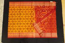 Load image into Gallery viewer, Ikat Design SICO Saree in Mustard Yellow - Vivaaha Silks & Sarees