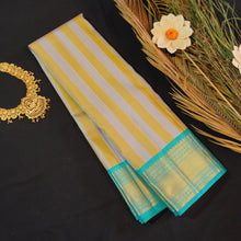 Load image into Gallery viewer, Pastel Vertical Lines with Anandha Korvai Kanchipuram Silk Saree - Vivaaha Silks & Sarees