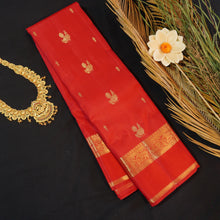 Load image into Gallery viewer, Chilli Red Traditional Kanchipuram Silk Saree - Vivaaha Silks & Sarees